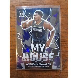 Anthony Edwards 2022-23 Donruss Optic #19 - Purple Prizm - My House